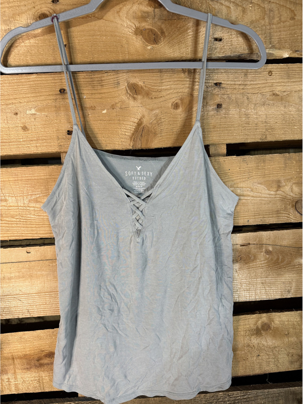 American Eagle Soft & Sexy Sueded Tank Top M